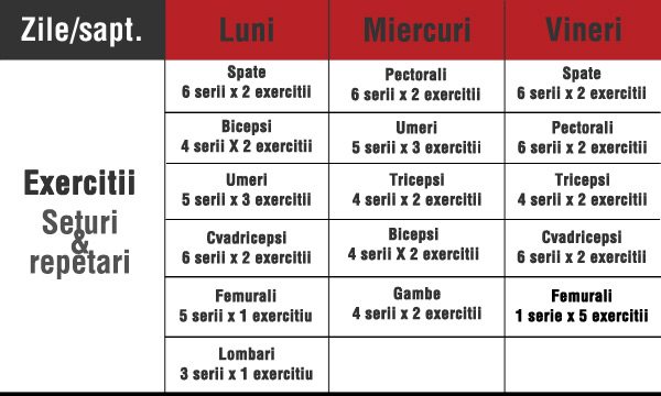 program de sala pentru slabit barbati